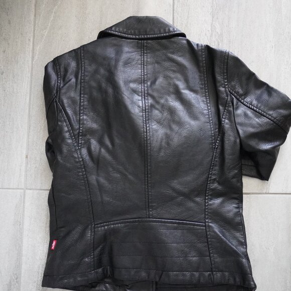 Levi’s Women’s Faux Leather Moto Jacket – Black– Size S - Picture 5 of 8